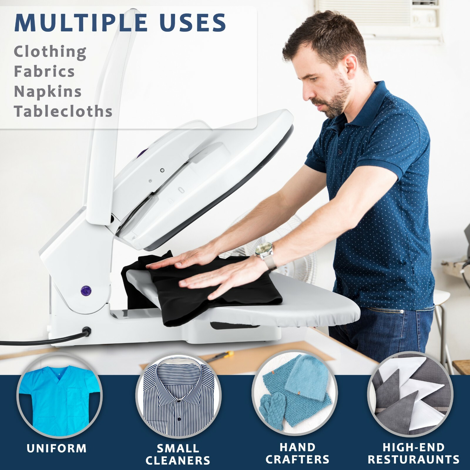 Speedy Press Oversized Iron Steam Press Delivers 100 Lbs. of Pressing Pressure