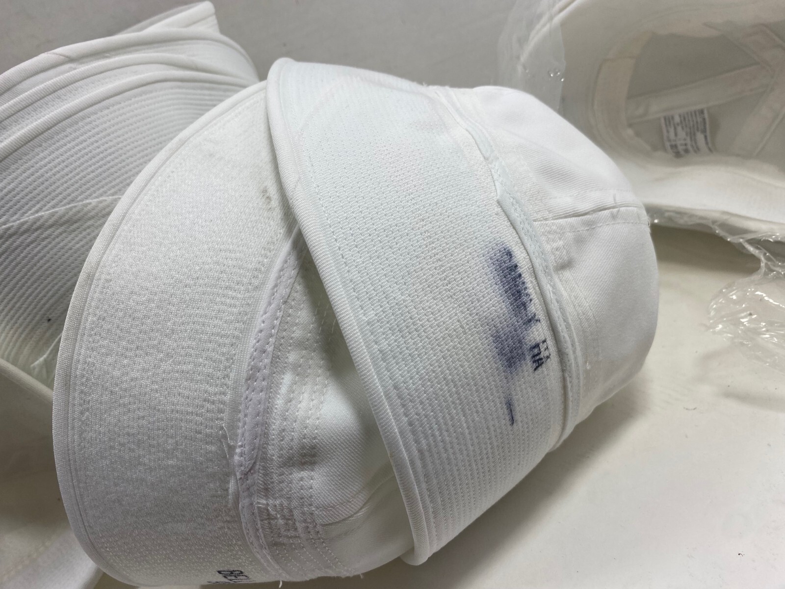 US issue Navy Dixie Cup (Enlist/Stamp) Sailor Hat #3s, STAINED size Med 7 1/4