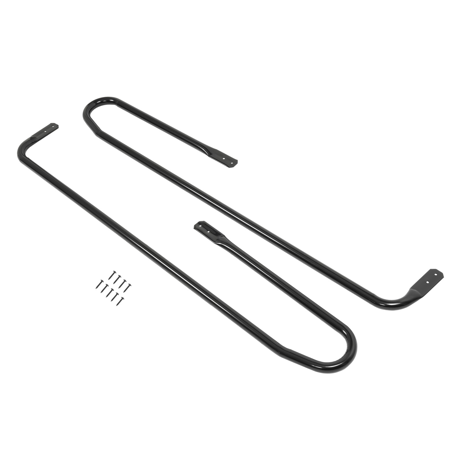 5FT Heavy Duty Step Handrail Black Steel For Indoor/Outdoor Steps & Loft Ladders