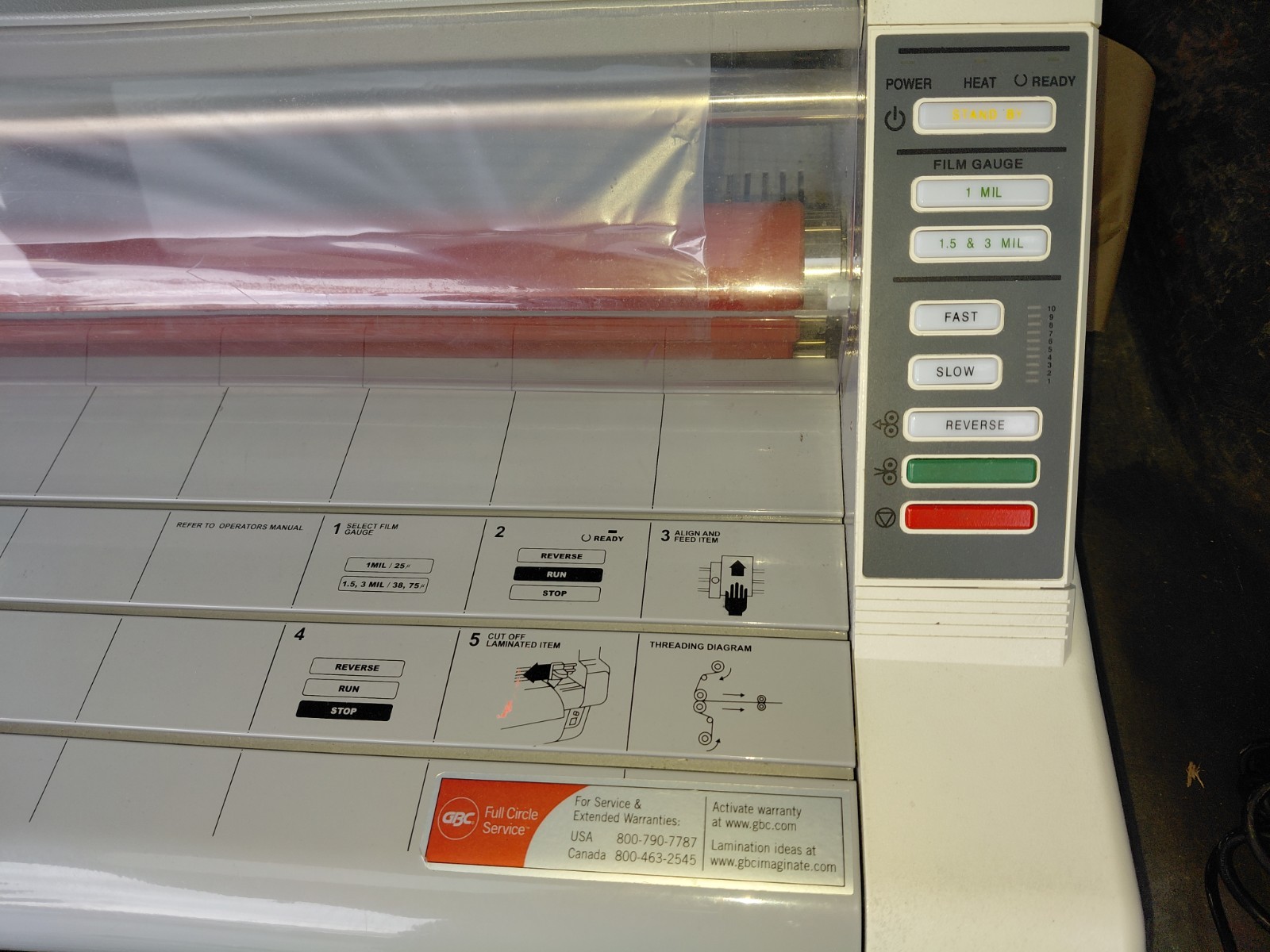 GBC 1710740 Heatseal Ultima 65 Thermal 27 Inch Max Width Roll Laminator