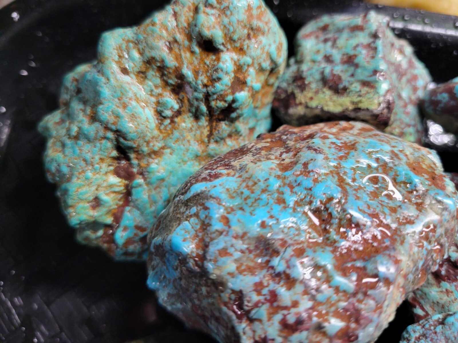 RARE Large Natural Bisbee Arizona Turquoise Rough Nuggets Half Pound