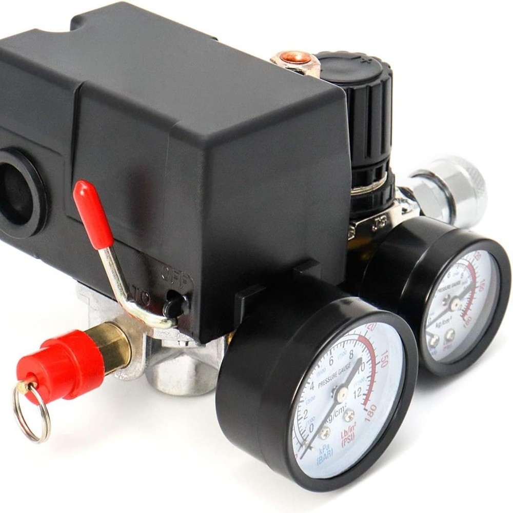 250A Air Compressor Pressure Switch Control Valve 90-120PSI Pressure Regulator