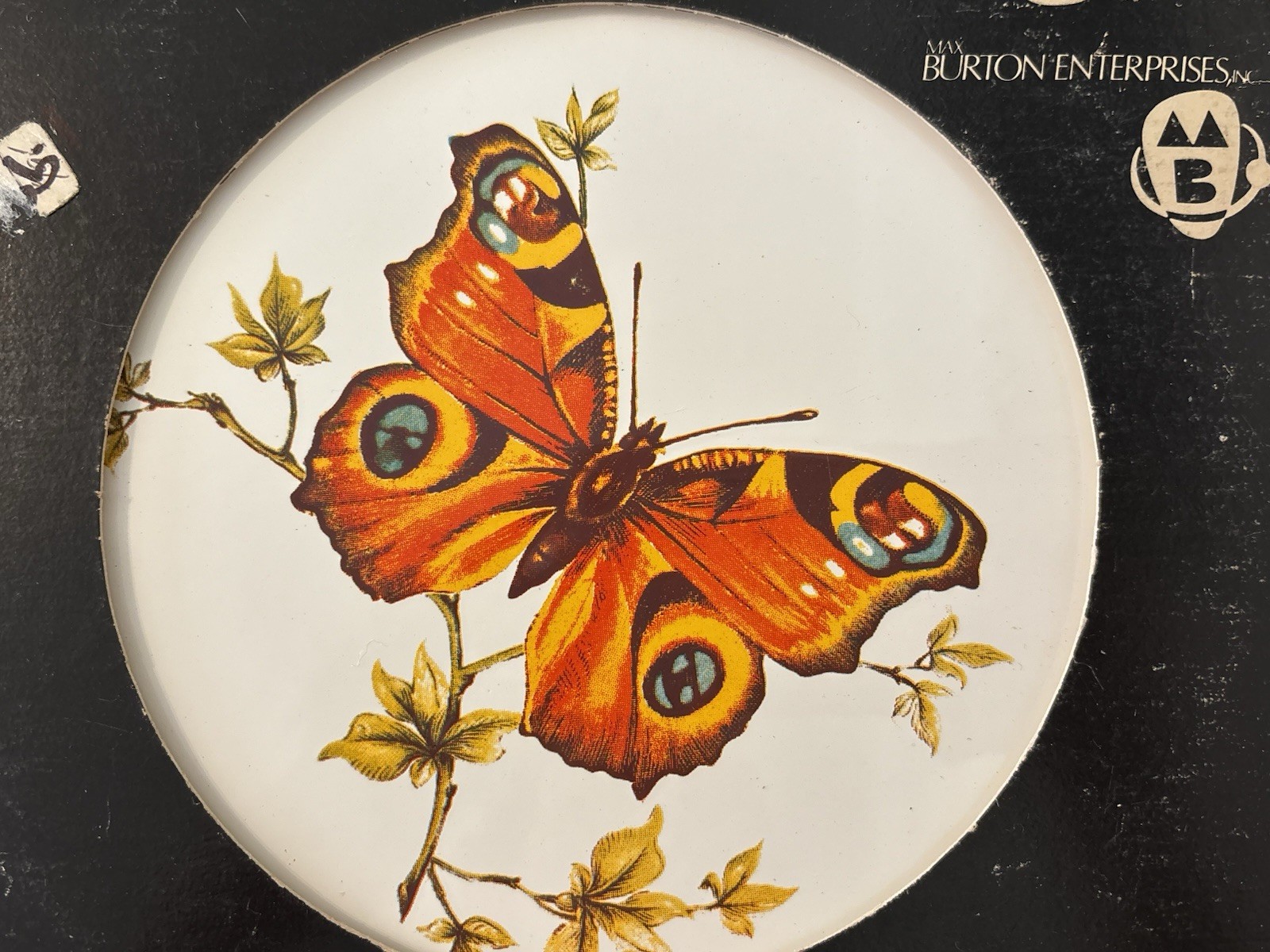 Vintage 1970’s Max Burton Butterfly Electric Range Stove Burner 8” Cover Enamel