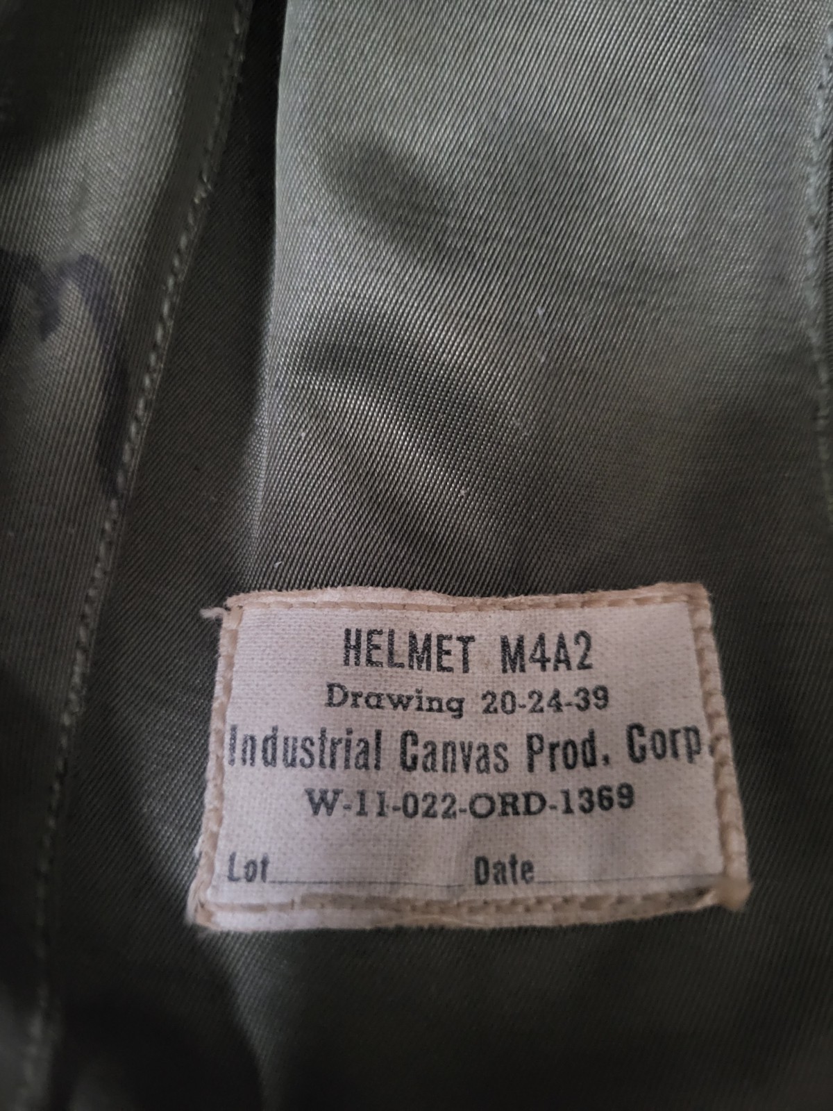 VTG WW2 WWII US Army Air Force USAF M4A2 Anti-Flak Helmet