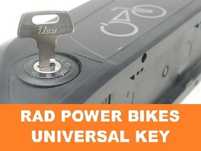 RAD POWER BIKES Universal Battery Key RadRover,RadMini,RadWagon,RadRunner  !🔑