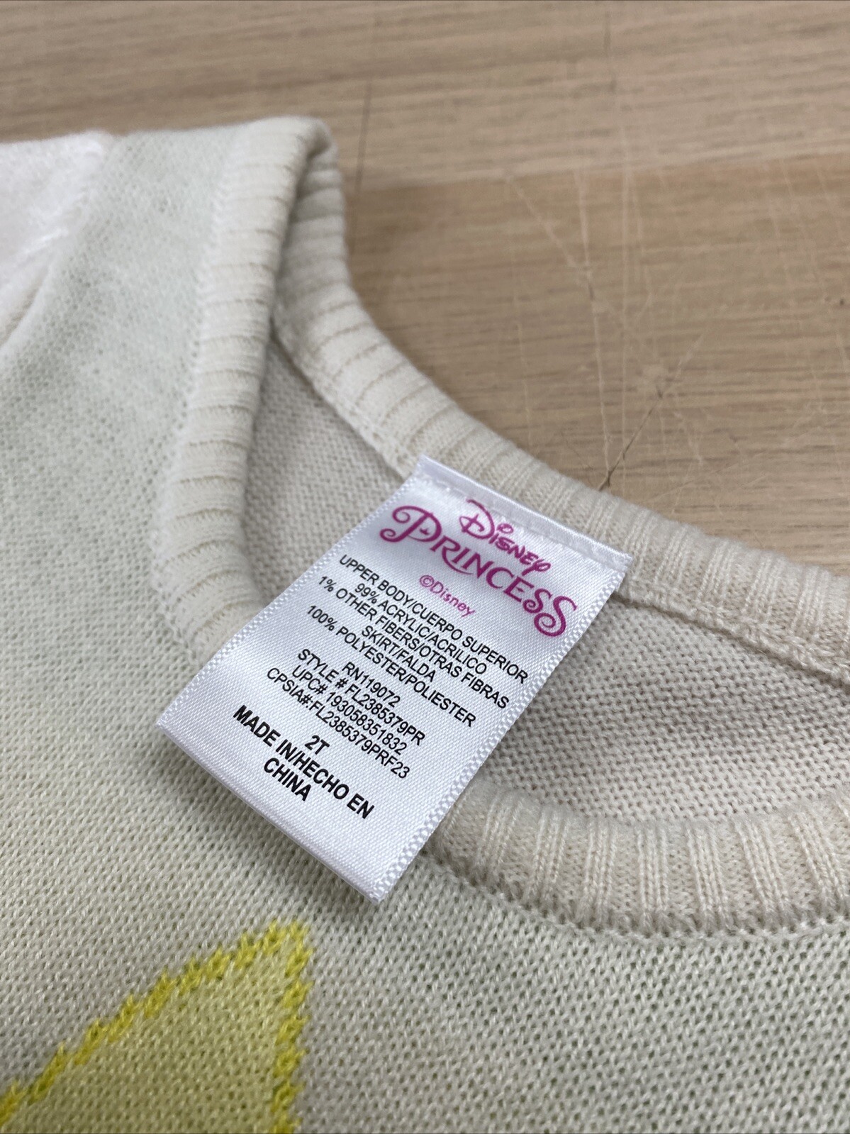 Disney Princess Dress Princess And The Frog Sweater Dress Size 2M