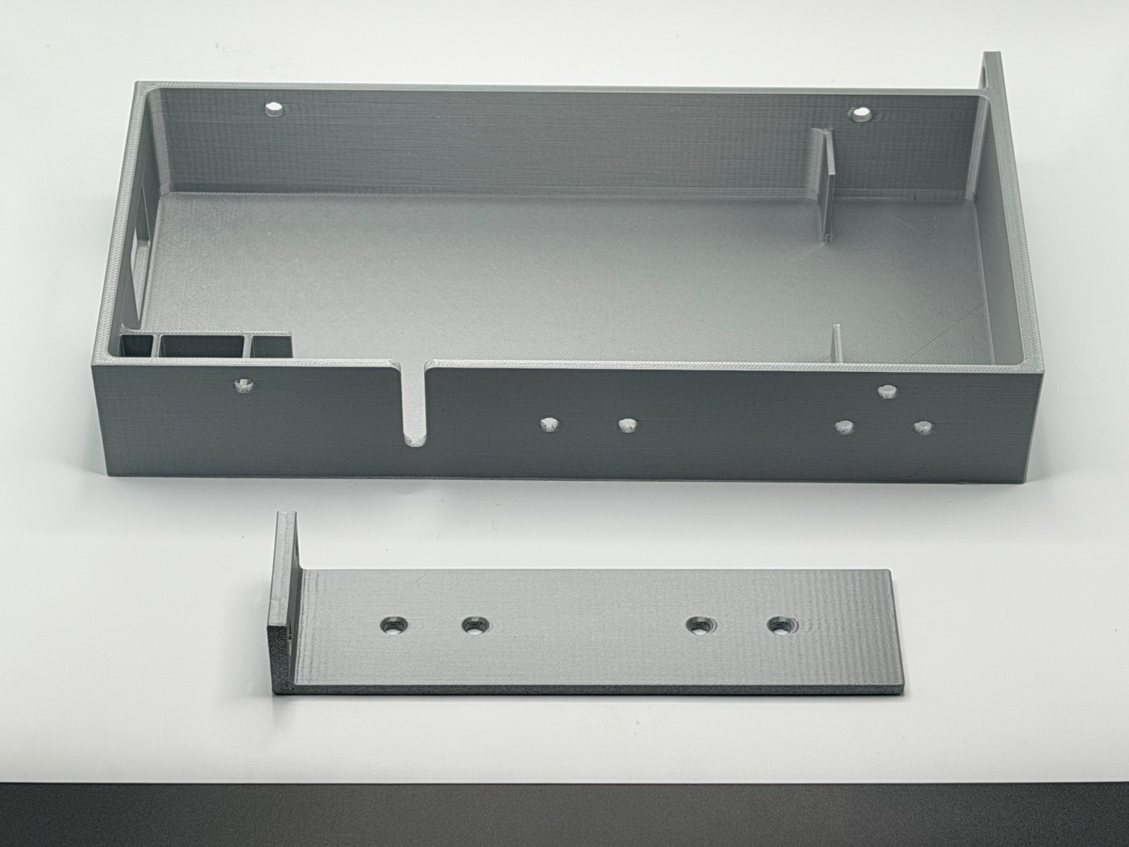 Rack Mount for UniFi USW-Pro-Max-16-PoE – 1U 19" with Tray for PSU Aluminum Look