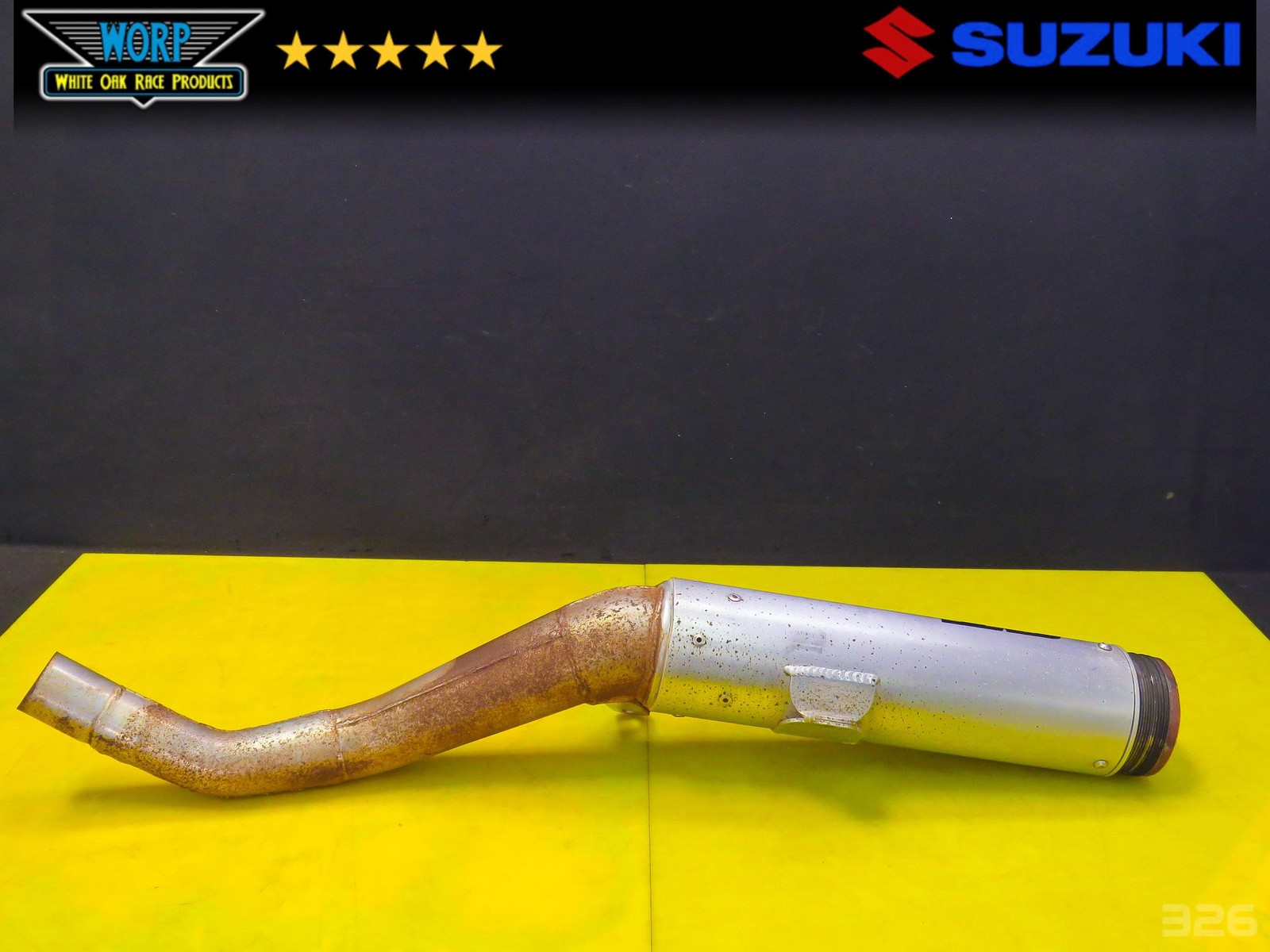 2003 SUZUKI QUADSPORT LTZ400 KFX DVX CT RACING SUPERTRAPP STYLE EXHAUST MUFFLER