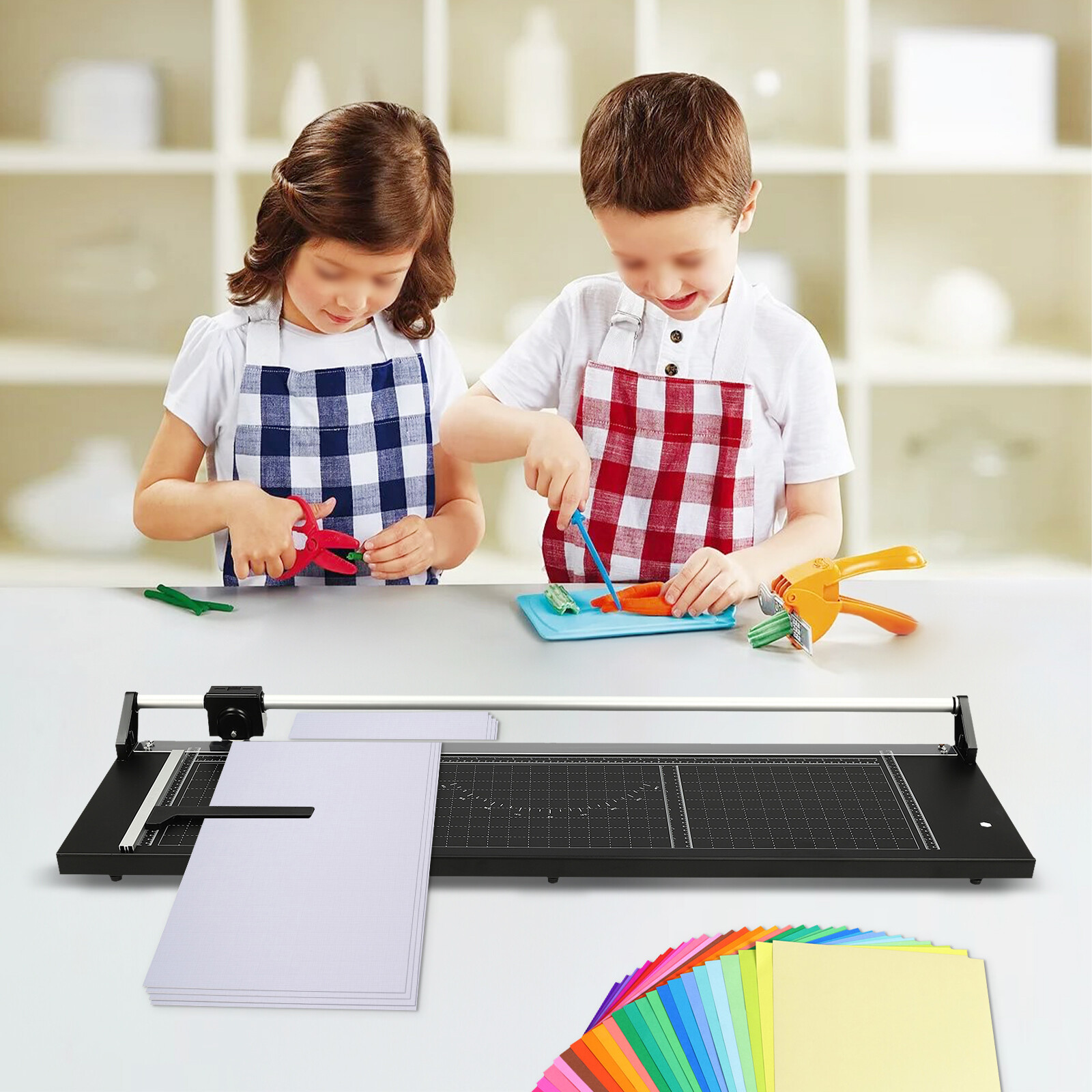 36" Paper Cutter, Manual Precision Rotary Paper Trimmer For Film, Art Cardboard