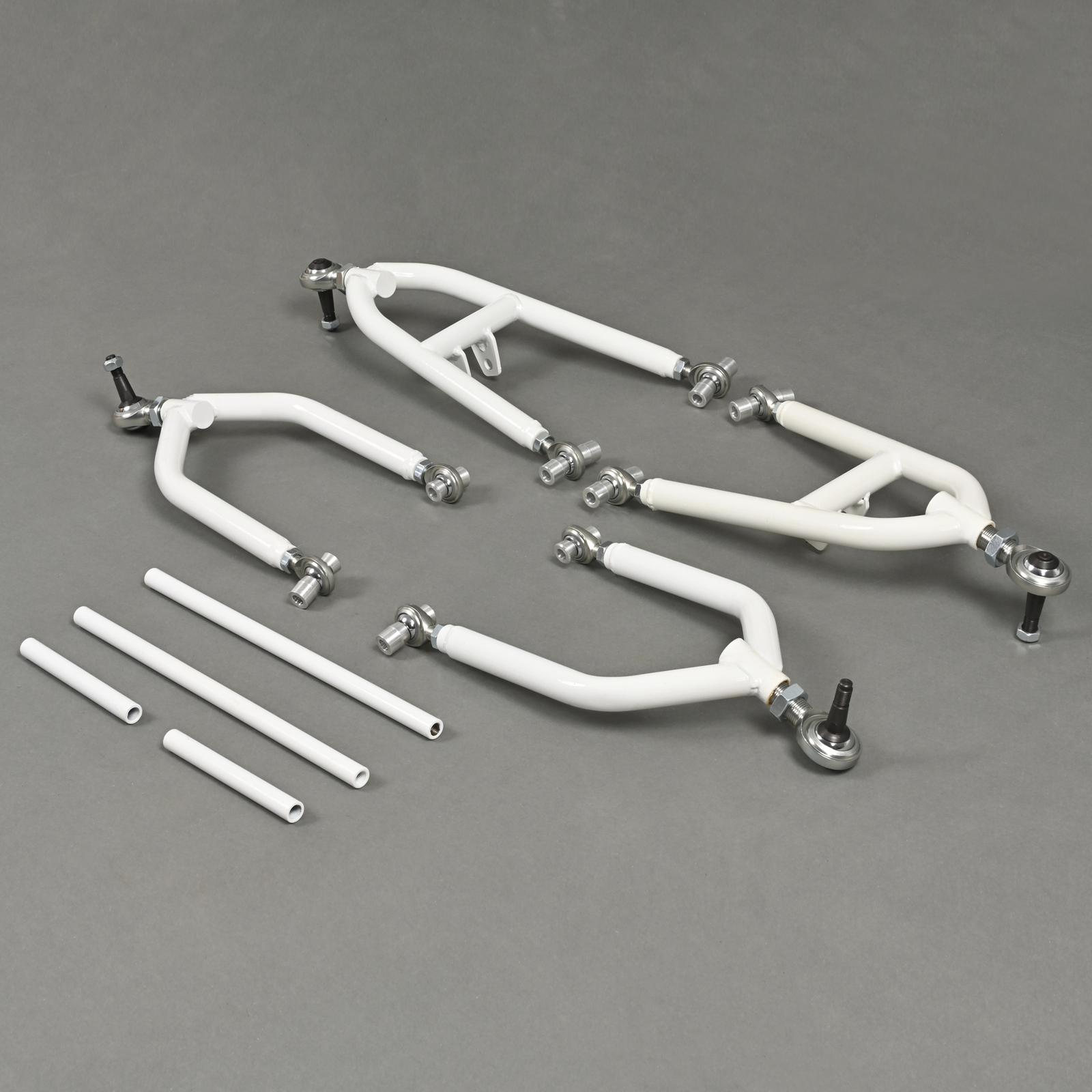 Front Control A-Arms +2+1 For Yamaha Banshee 350 YFZ 350 1987-2006 White+Silvery