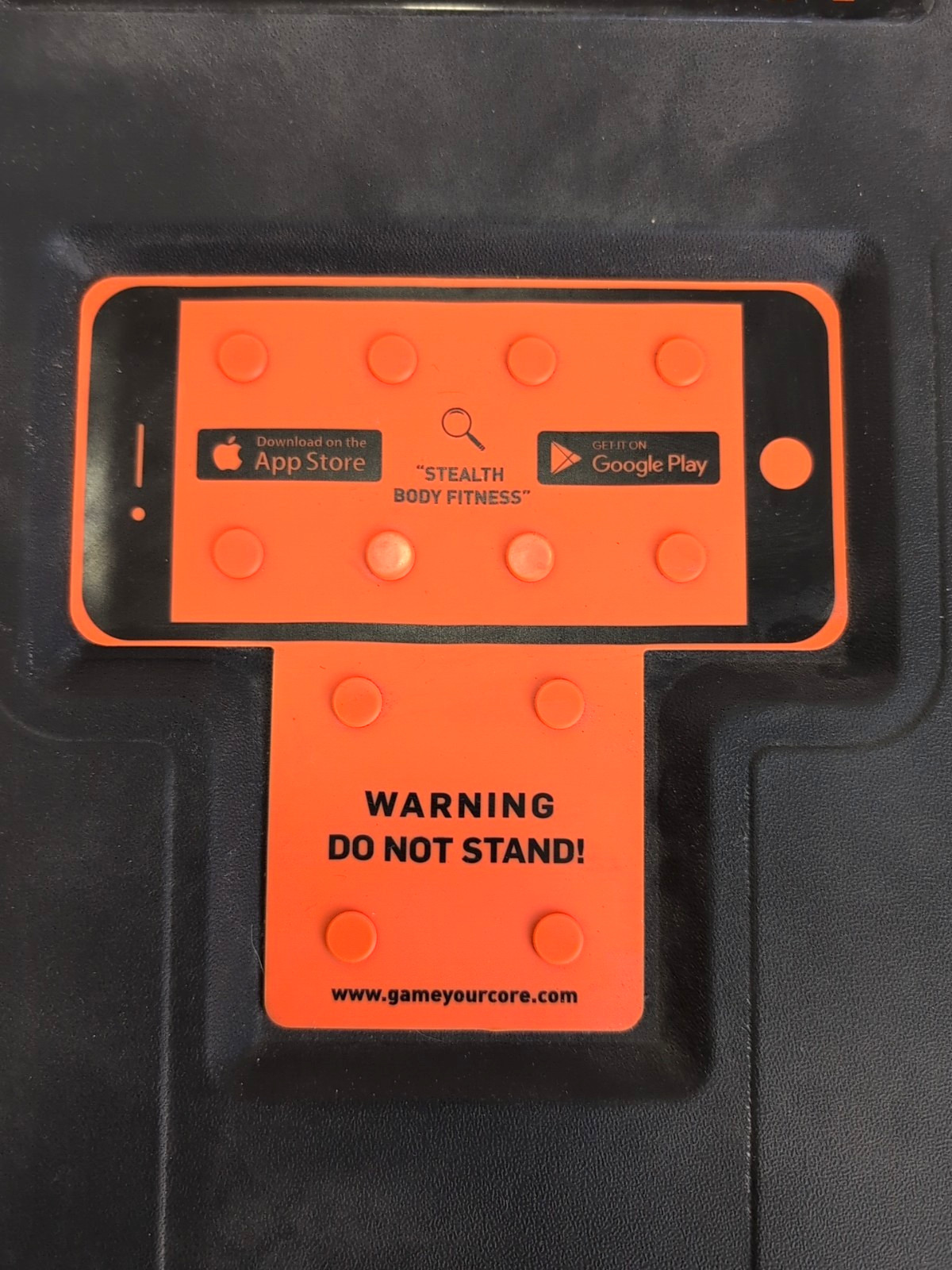 Stealth Personal Game Your Core Orange Fitness Balance Board Trainer Plankster