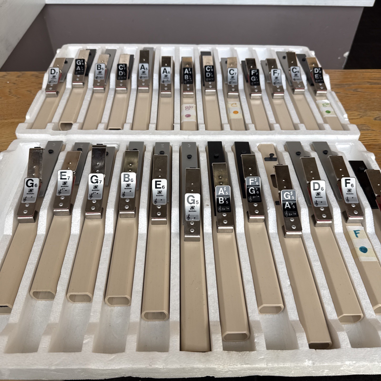 SUZUKI CM-25 Tone Chime 25 Tone Set 2-Octave With Original Box