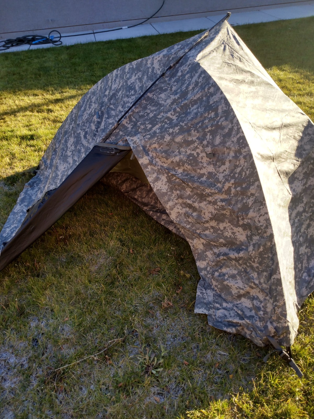 USGI Improved Combat Shelter ICS ORC ACU 1-Person Tent Used