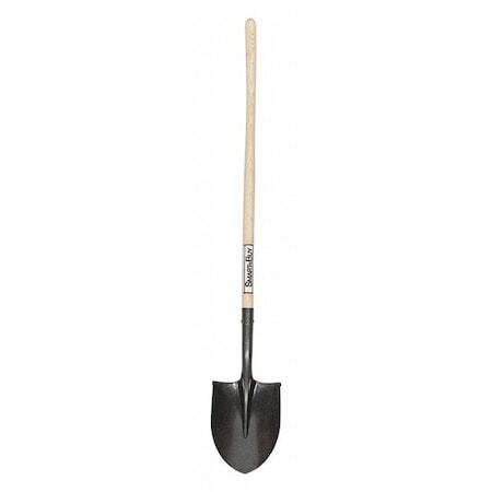 Seymour Midwest 49830Gra 16 Ga Round Point Shovel, 42 In L Wood Handle