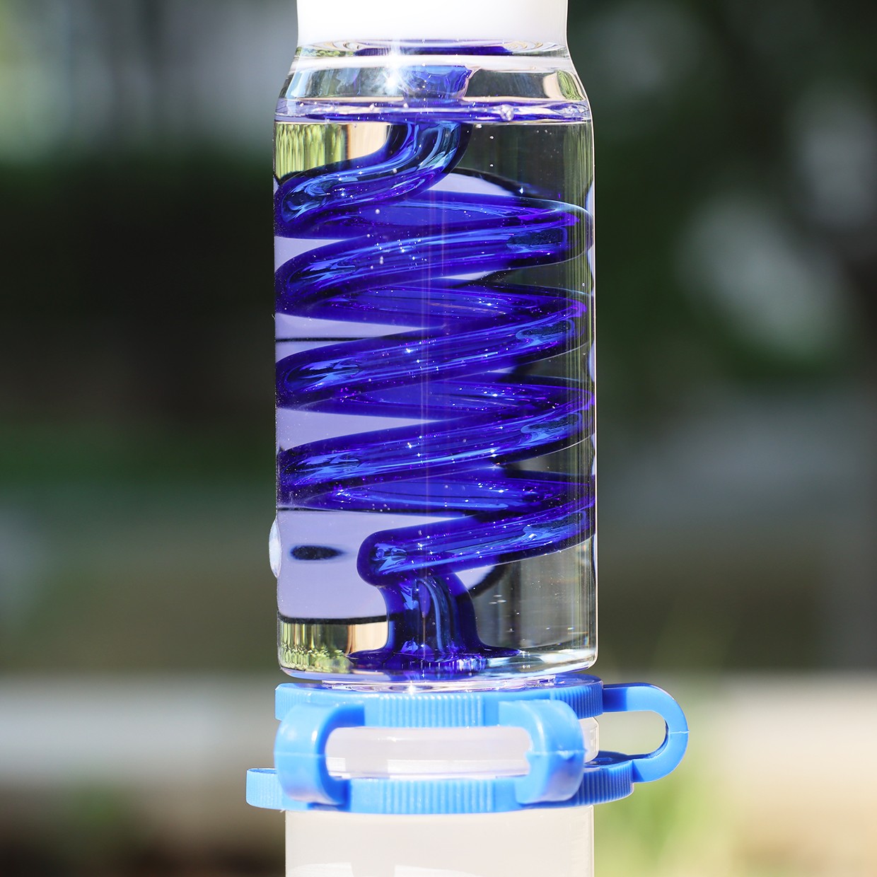 14inch Hookah Freezable Glycerin Glass Bongs Water pipes Perc &14mm glass bowls