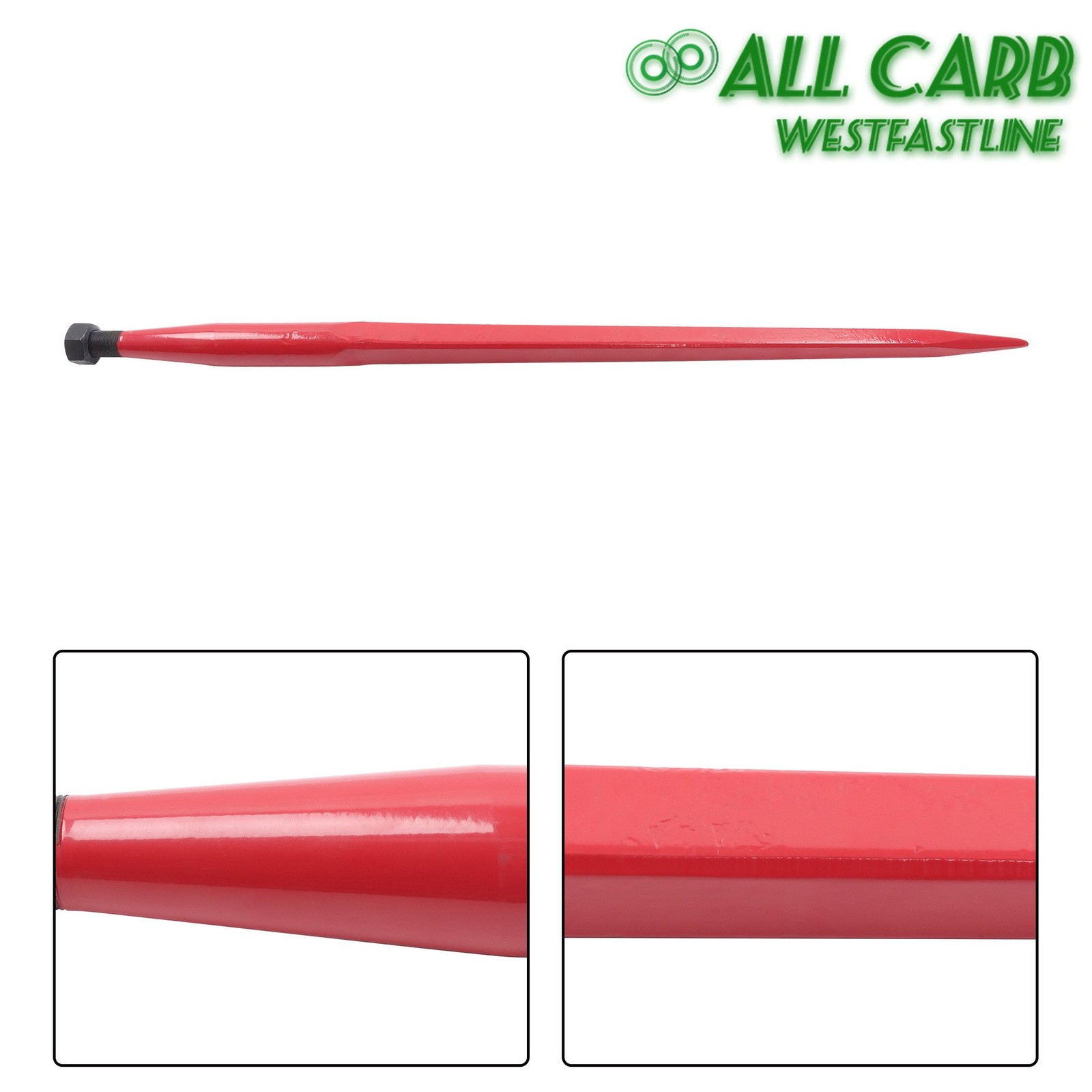 Hay Spear 39" With Fork 1600lbs Loading Capacity For Skid Steer Loader Tractor