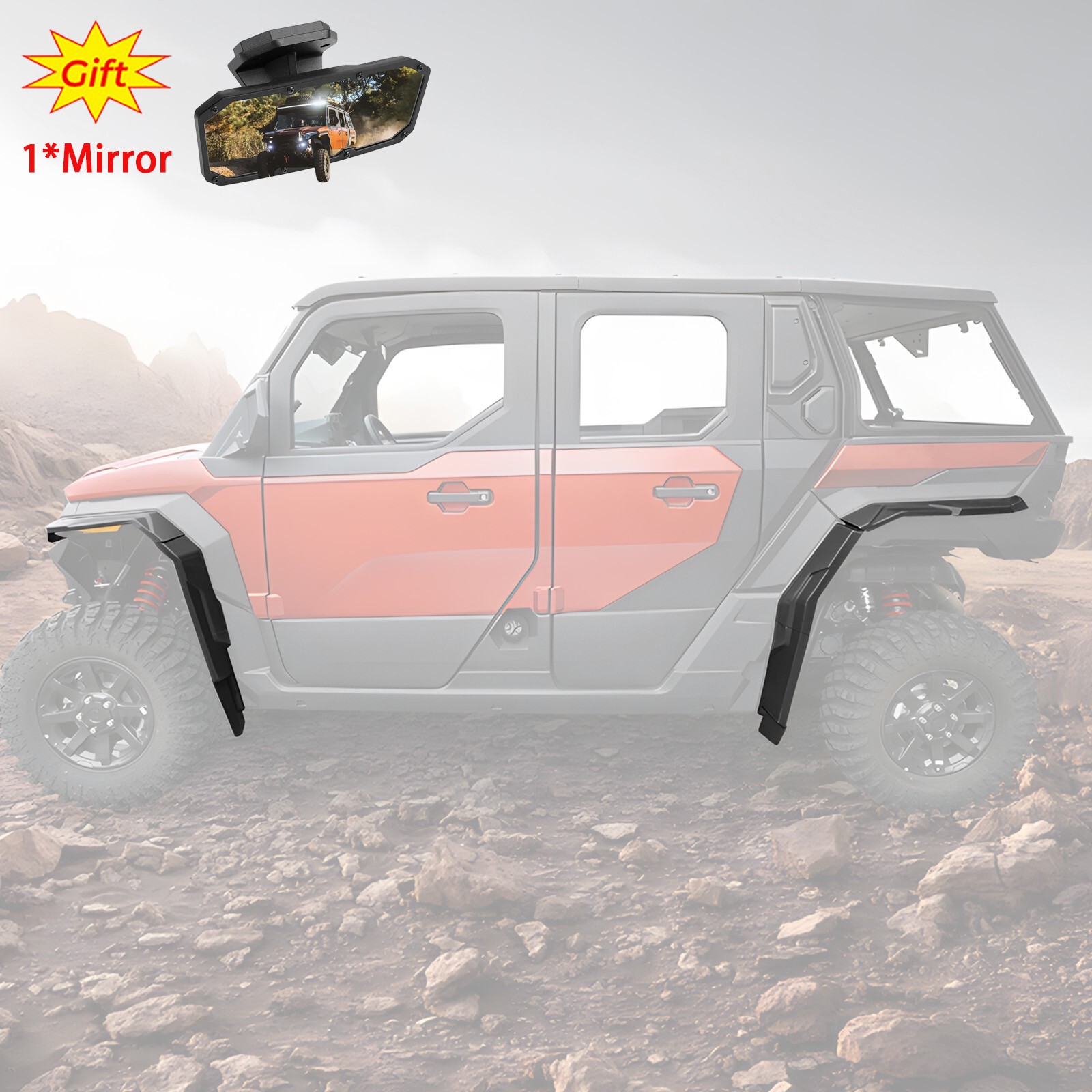 KEMIMOTO Front & Rear Fender Flares #2890638 For Polaris Xpedition XP/5 ADV/5