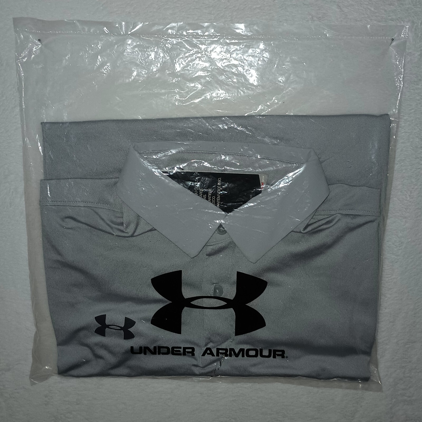 Under Armour Trophy HeatGear Gray Golf Polo Shirt Men’s M