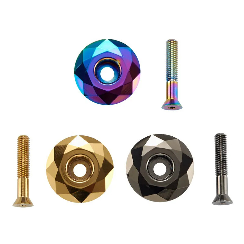 Bicycle Stem Cap Cover Aluminum Headset Fork Top 1-1/8 Threadless Mtb Road Bike