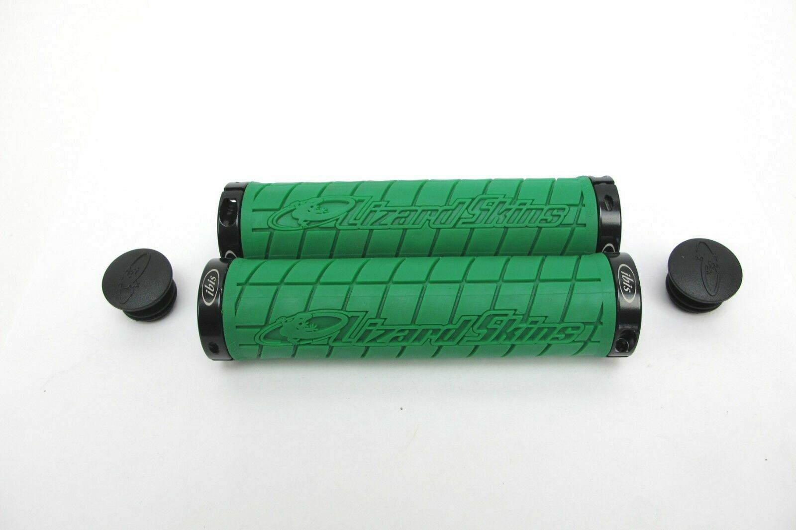 Lizard Skins Logo Mountain Bike Grips Lock-On Dark Green - Ibis Logo $29MSRP