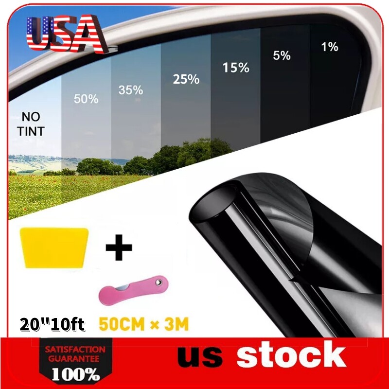 Uncut Roll Window Tint Film 15% VLT 20"x10'ft Feet Car Home Office Glass 10ft US