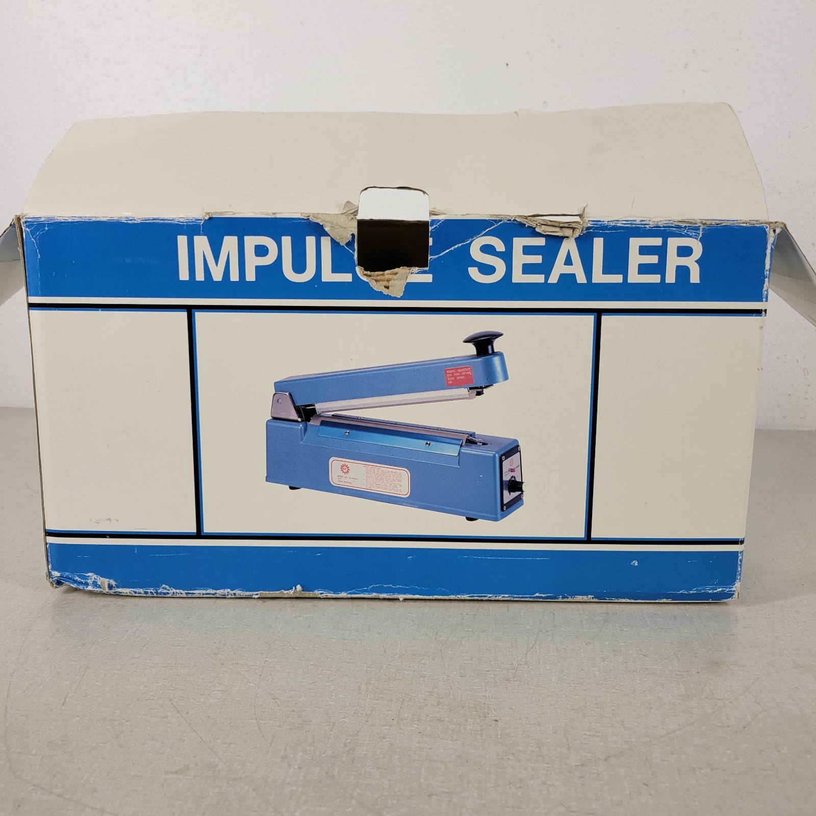 ULine Impulse Sealer KF- 200HC Poly-Bag Sealer with 8" Long Bag Cutter 120V