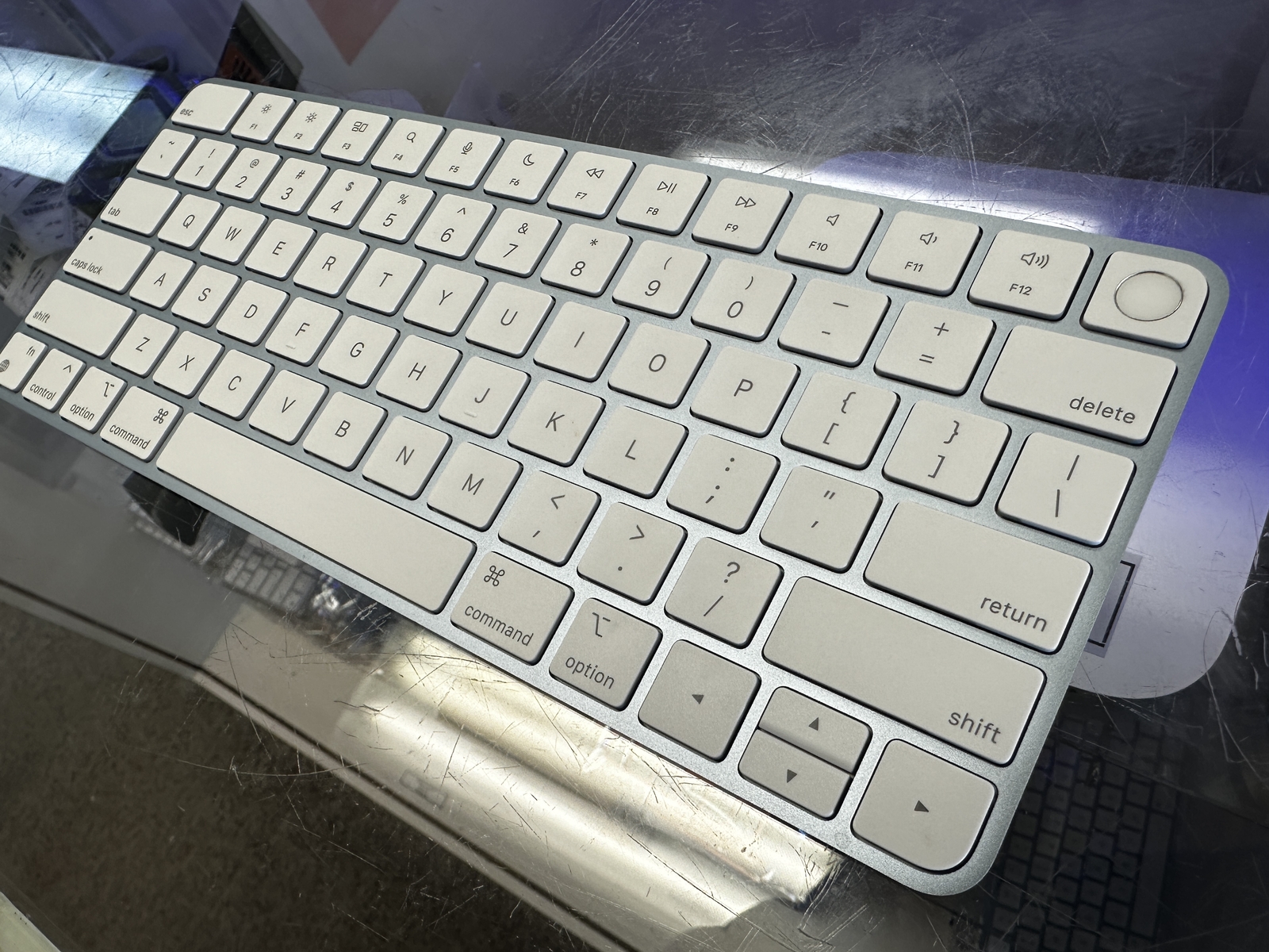 NEW Genuine Apple magic keyboard with Touch ID Blue A2449 w/Cable