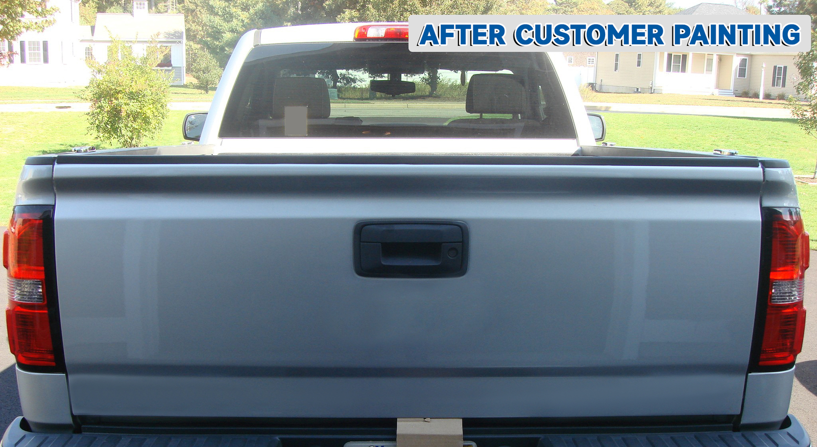 Black Tailgate Assembly For 2014-2019 2015 2016 Chevy Silverado Sierra W/ Assist