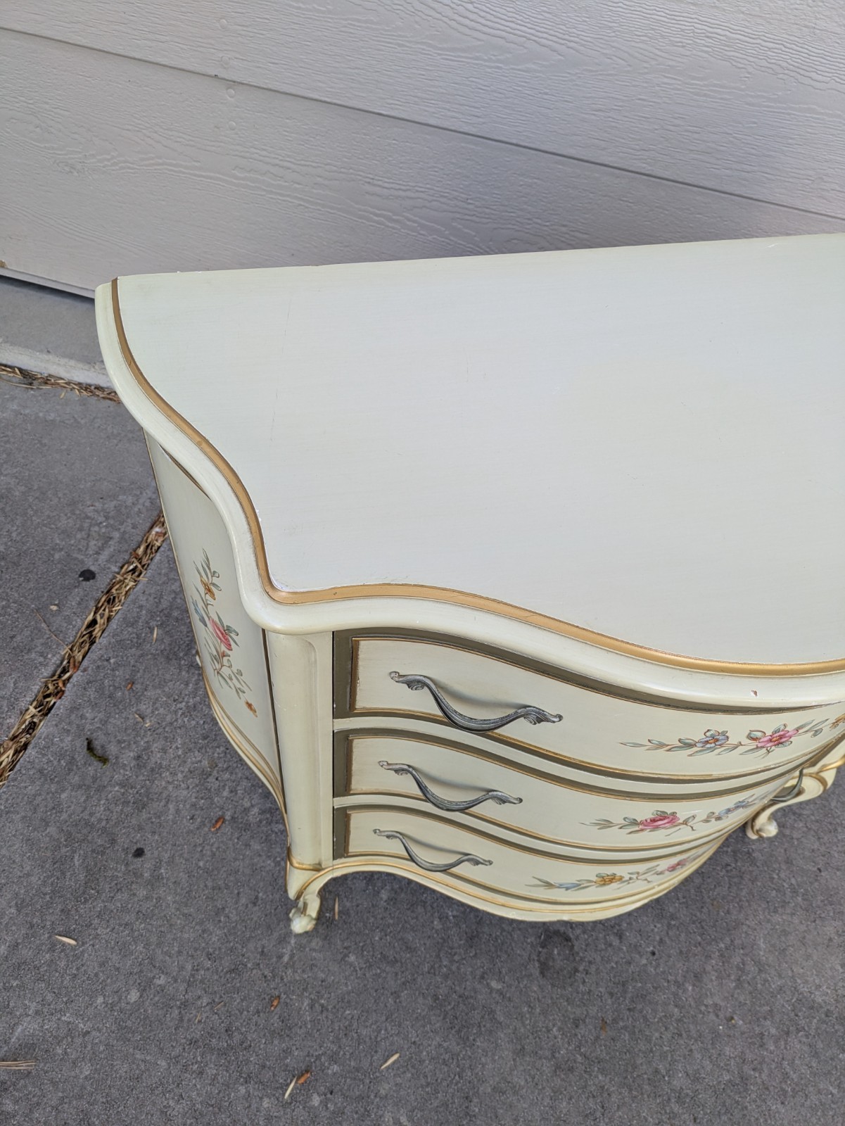 Vintage Drexel Touraine French Provincial Bachelor Dresser Chest of 3 Drawers