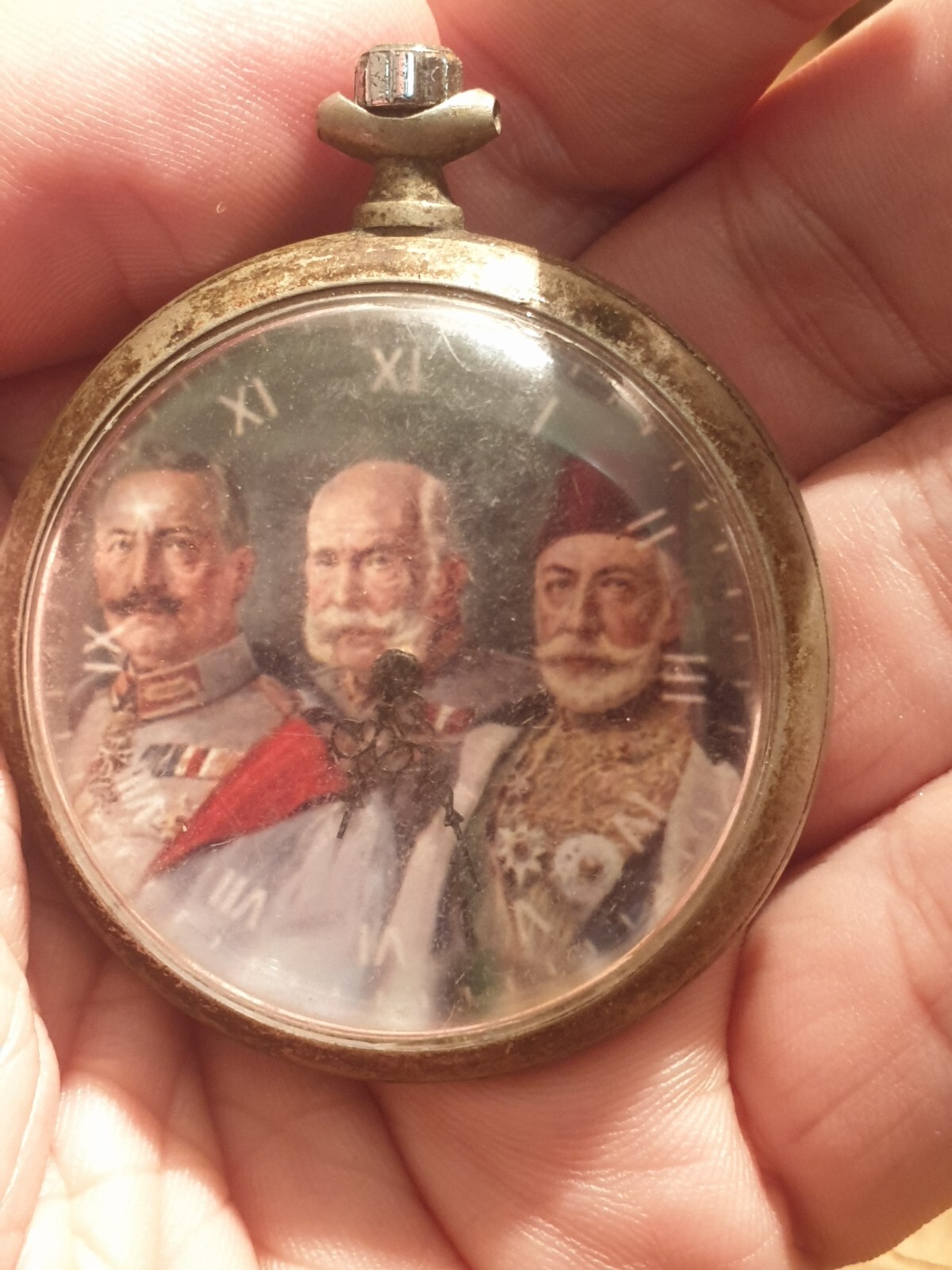 WWI German Officers Ancre Watch Kaiser Wilhelm/Franz Joseph/SULTAN MEHMED Ottmam