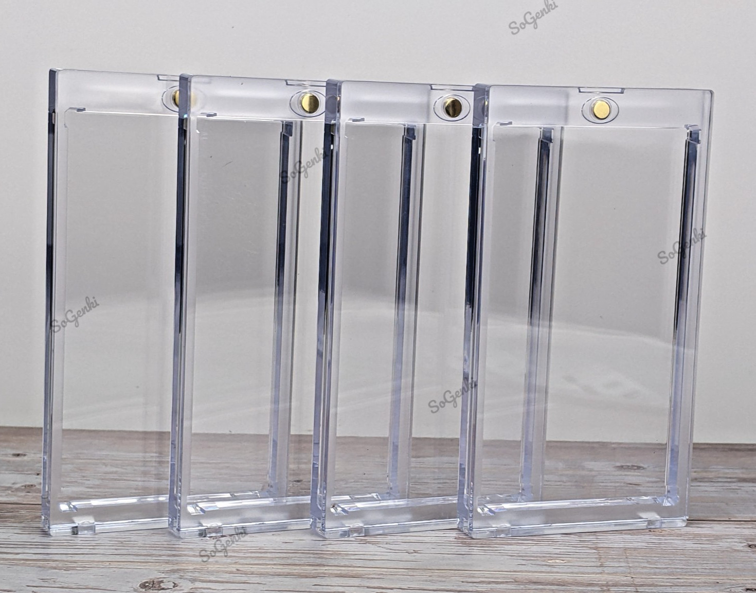 Pokemon MTG TCG Lot of 4 Booster Pack Magnetic Holder Protector Case