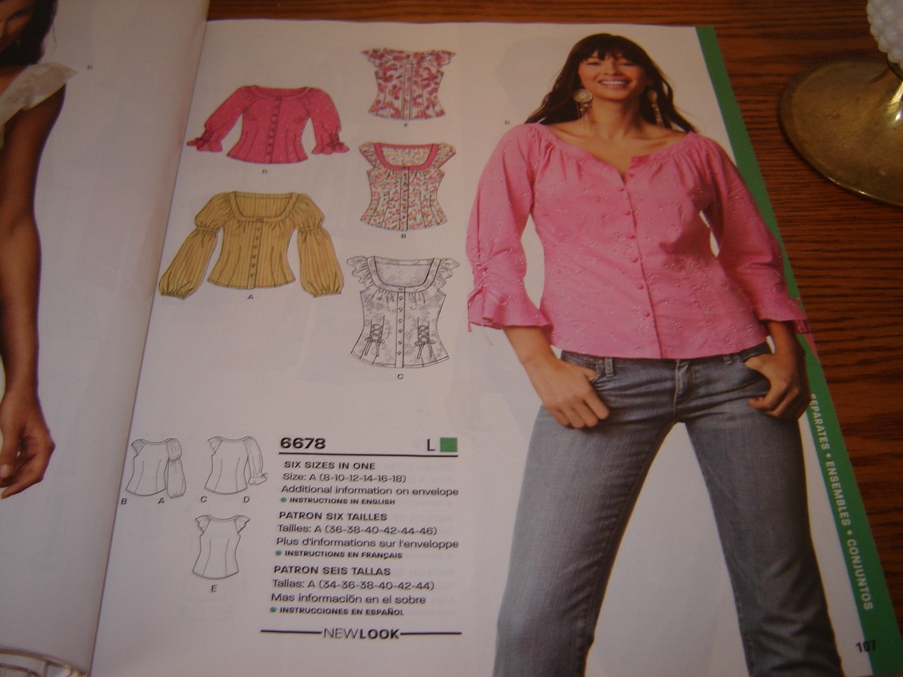 NEW LOOK SEWING PATTERNS counter CATALOG spring 2007 328 pages