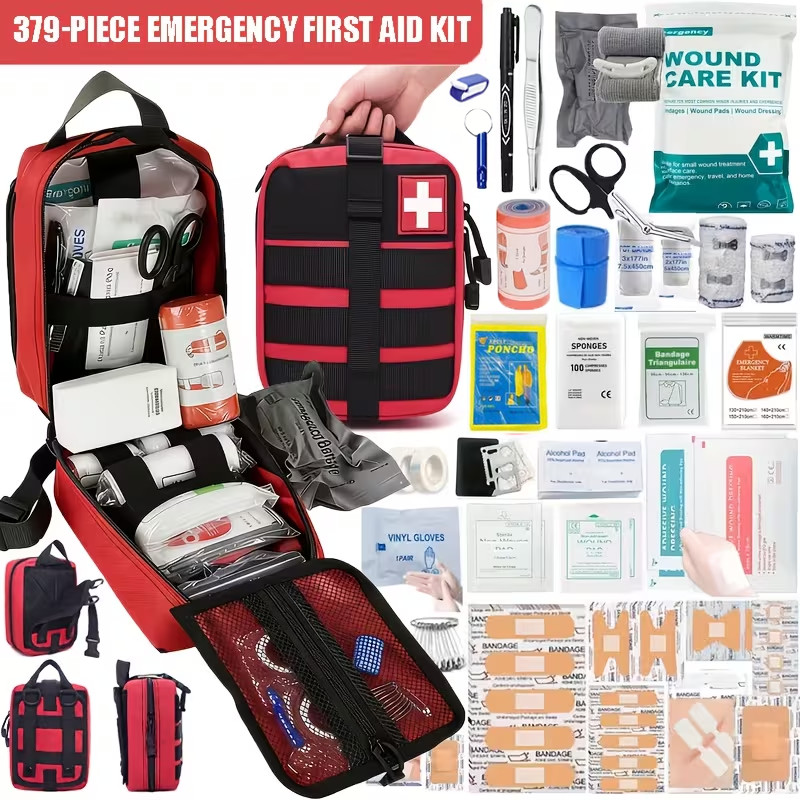 Tactical IFAK First Aid Trauma Kit Molle Medical Survival Gear with Tourniquet