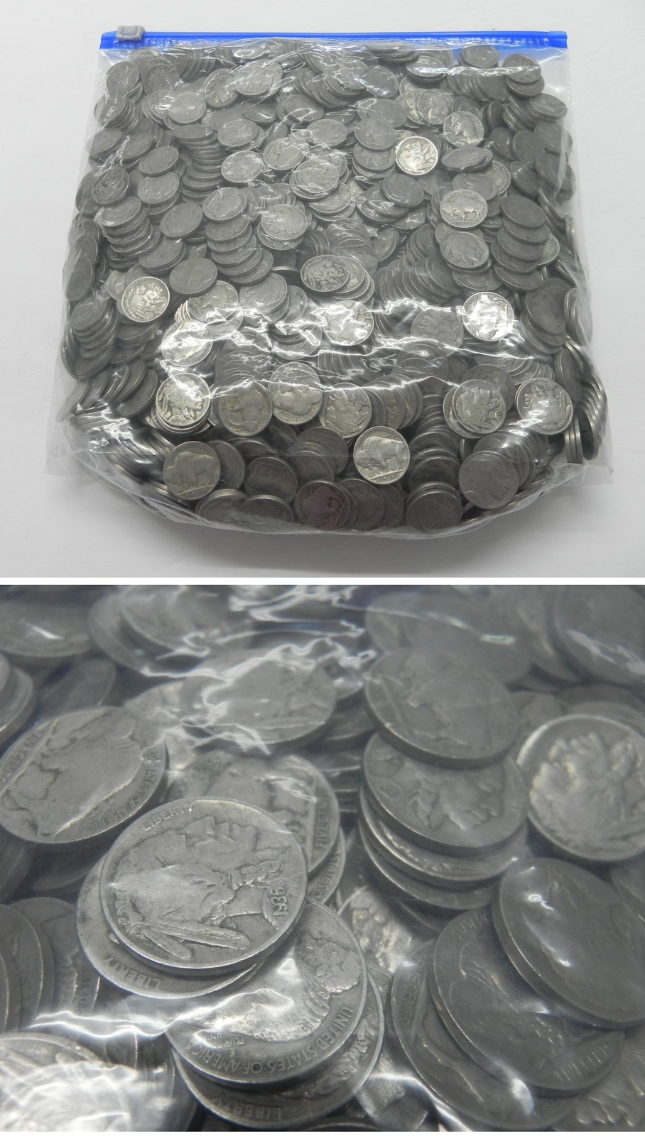 Lot of 40 Mixed FULL DATE BUFFALO NICKELS from BIG BAG