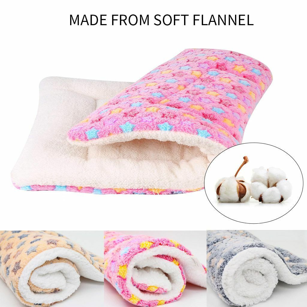 Self Warming Pet Bed Cushion Pad Dog Cat Cage Kennel Crate Soft Cozy Mat Blanket