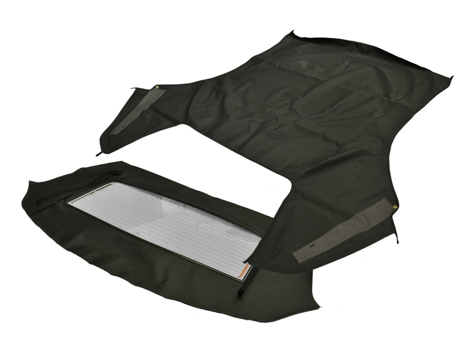 Fits: Ford Mustang 94-04 Soft Top & Defroster glass Haartz Black Sailcloth