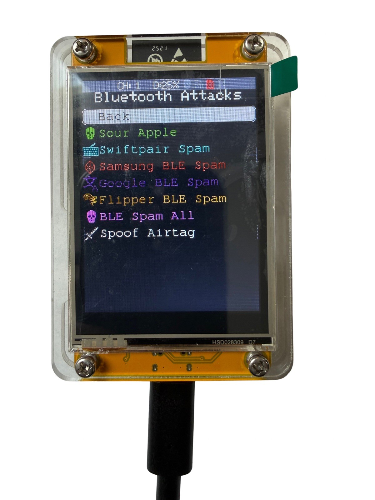 ESP32 CYD Marauder WiFi Bluetooth Sniffer Touch Screen w/ Case (NEW UPDATE)