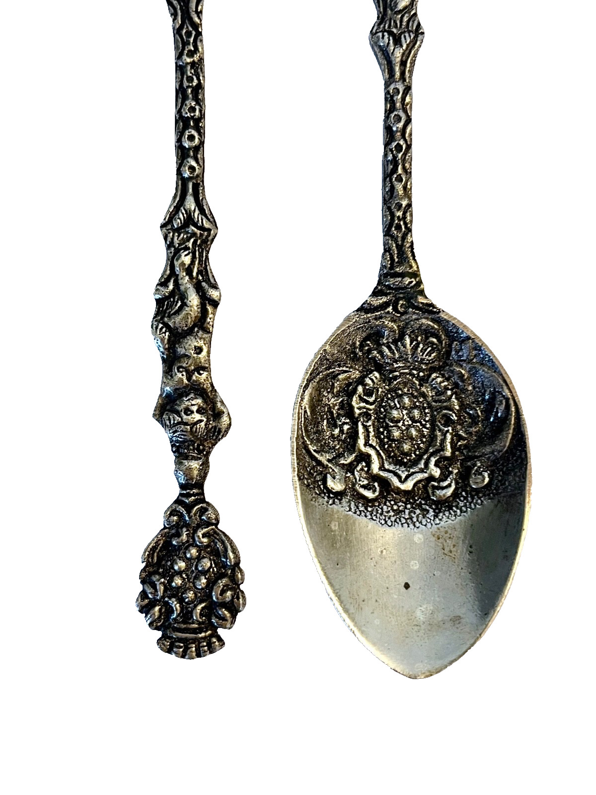 MONTAGNANI Italy Silver Plated Serving Spoon & Fork 7"