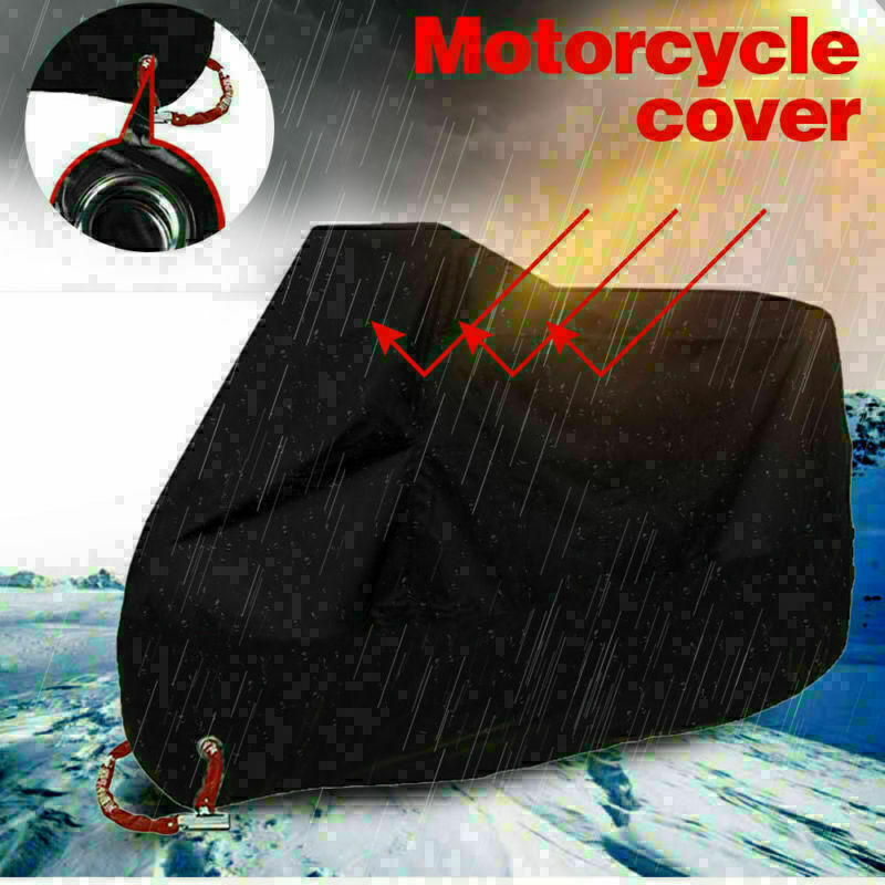 Motorcycle Cover waterproof Heavy Duty for Winter Outside Storage 3XL Snow Rain