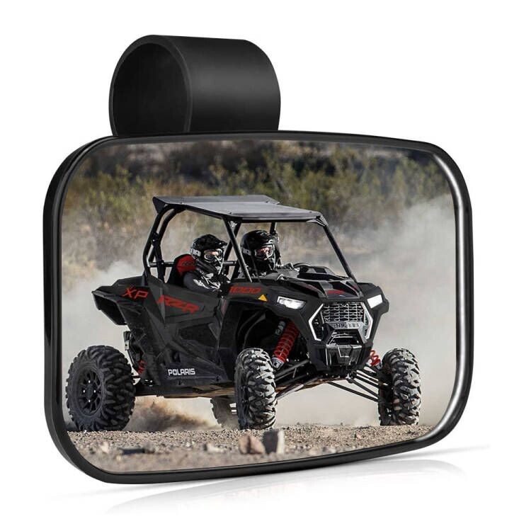 UTV Rear View Center Mirror for 1.5"-2" Polaris RZR Honda Talon Yamaha Kawasaki