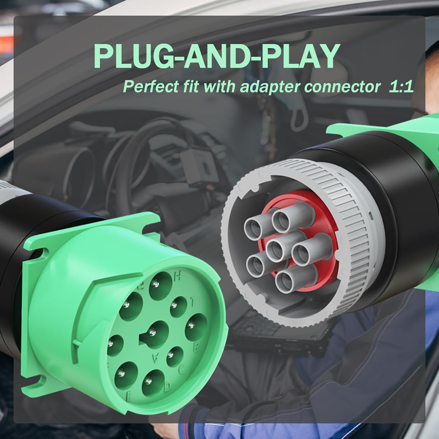 6 Pin To 9 Pin Adapter J1708 J1939 Heavy Duty Truck USB Link