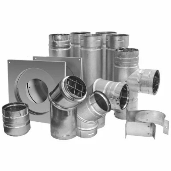 Duravent 3PVL-KHE 3" Universal Pellet Vent Corner Installation Pipe Kit