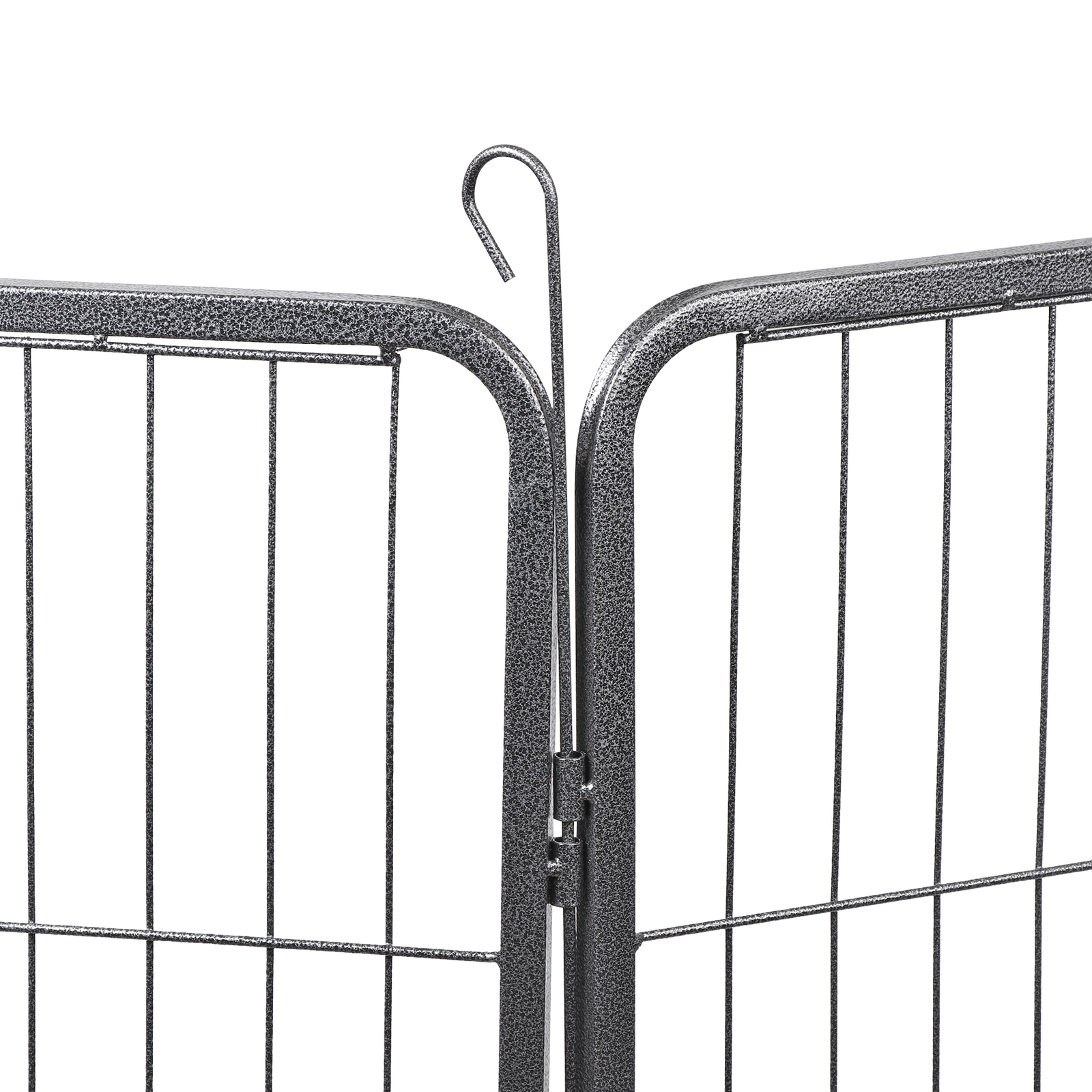 Dog Playpen 40" Height 8 Panels Metal Dog Fence Portable Dog Pen for Yard Black