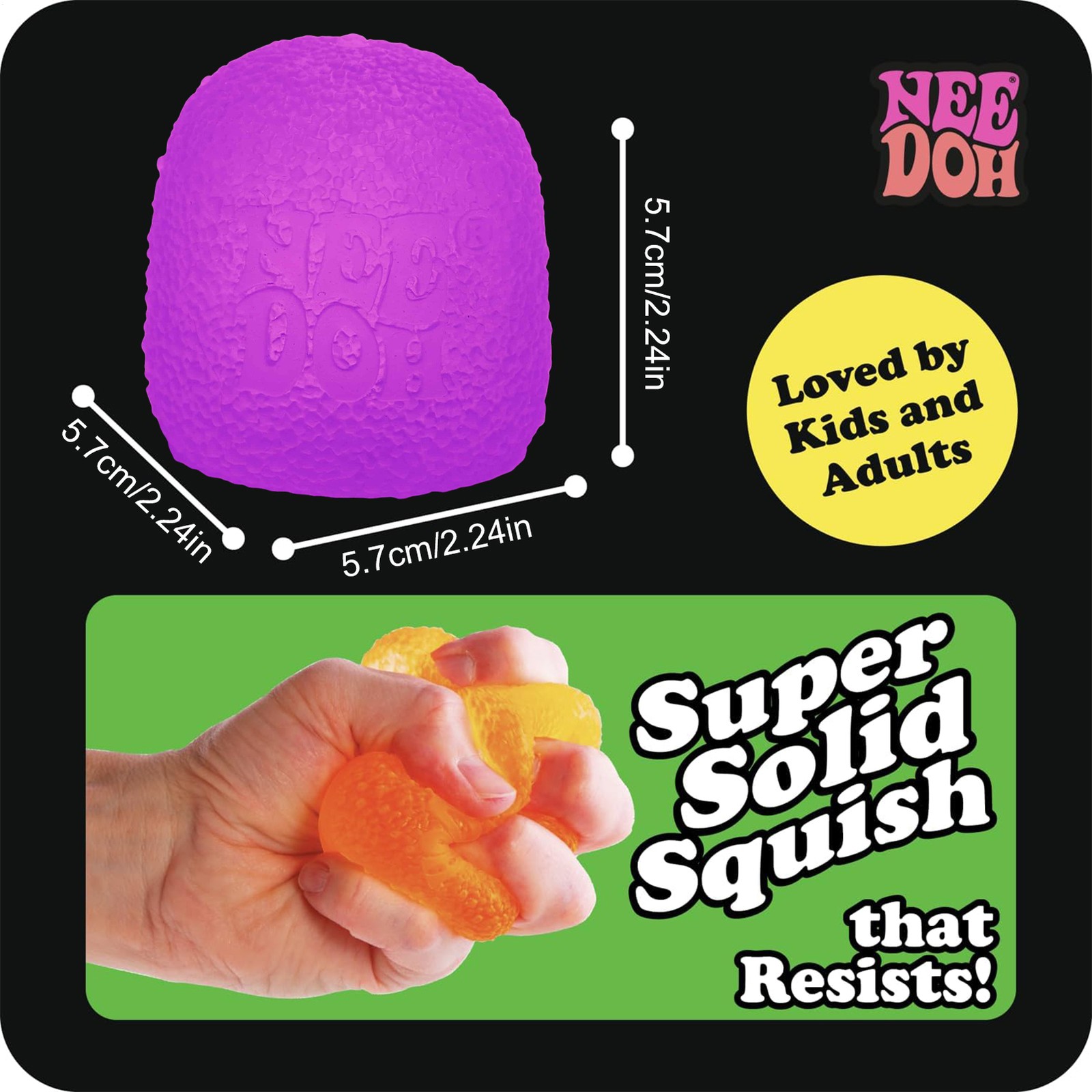 Schylling NeeDoh Gumdrop - Textured Sensory Toy with Super Solid Squish