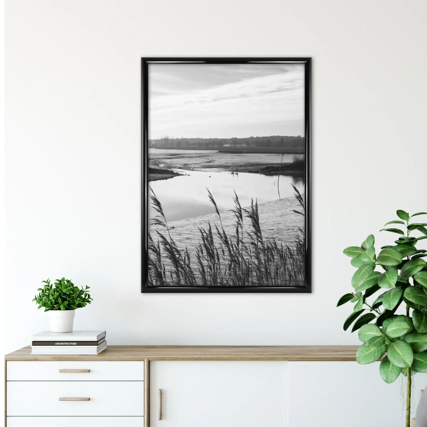 20" x 28" Black Rounded Picture & Poster Wall Frame Home Decor, Modern Style