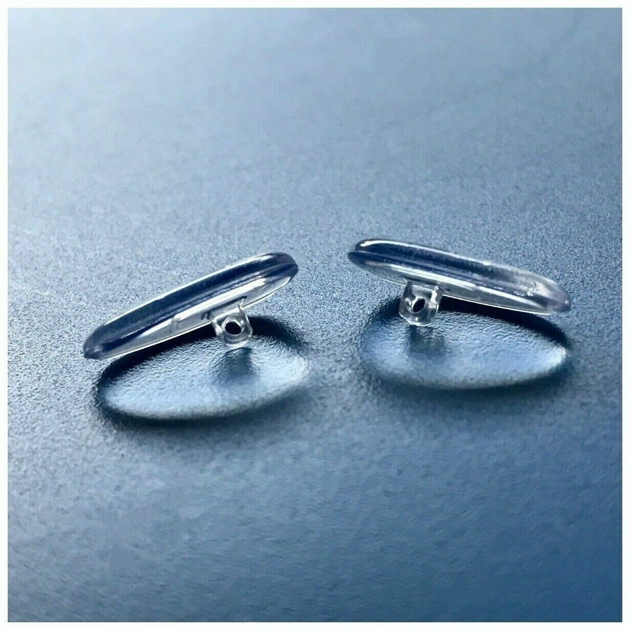 USA seller Oval shape Screw on Soft Silicone Nose Pads for Eyeglasses/Sunglasses