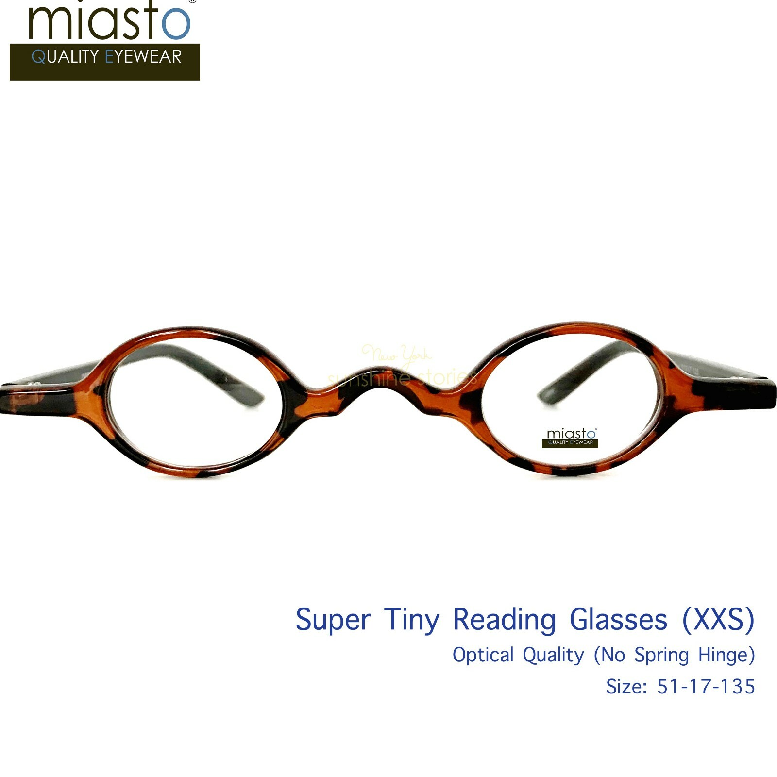 MIASTO "MINI ITALY" EXTRA SMALL ROUND RETRO BOHO VINTAGE READERS READING GLASSES