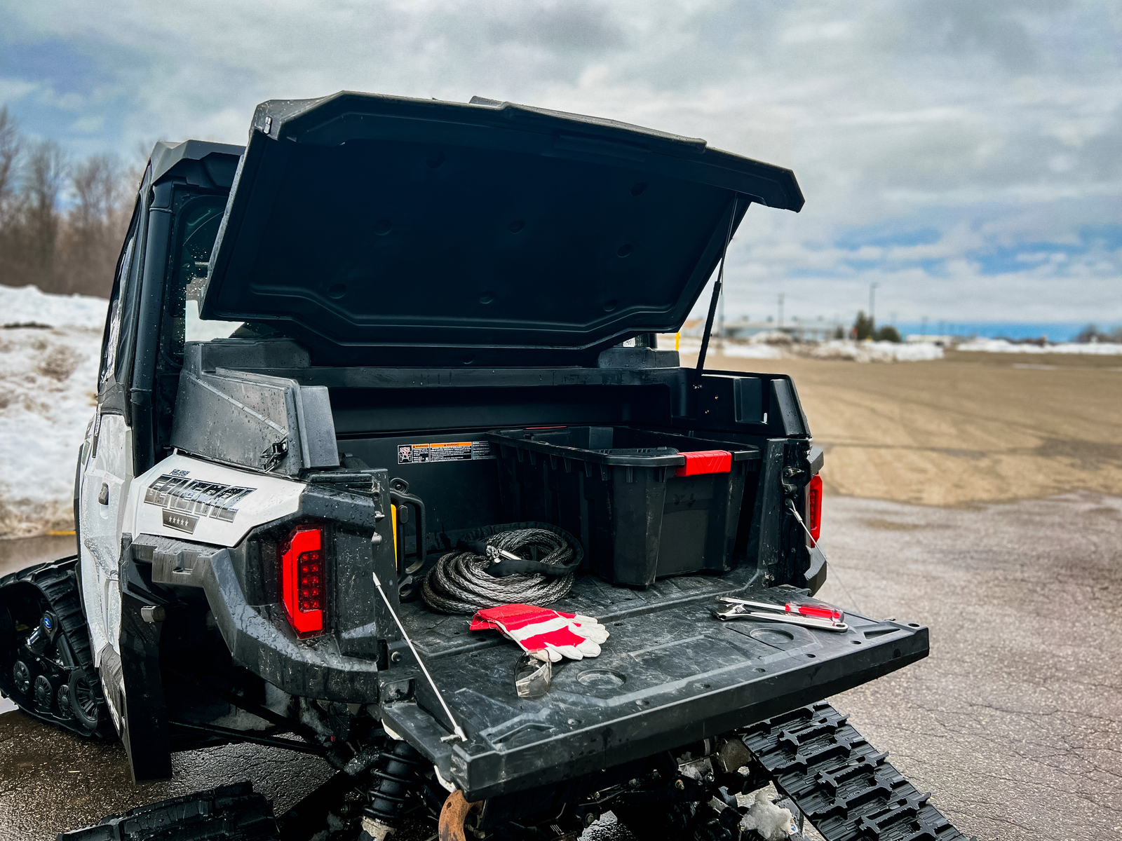 MotoAlliance HIGHLANDS UTV Rear Storage Cargo Bed Box - Polaris General