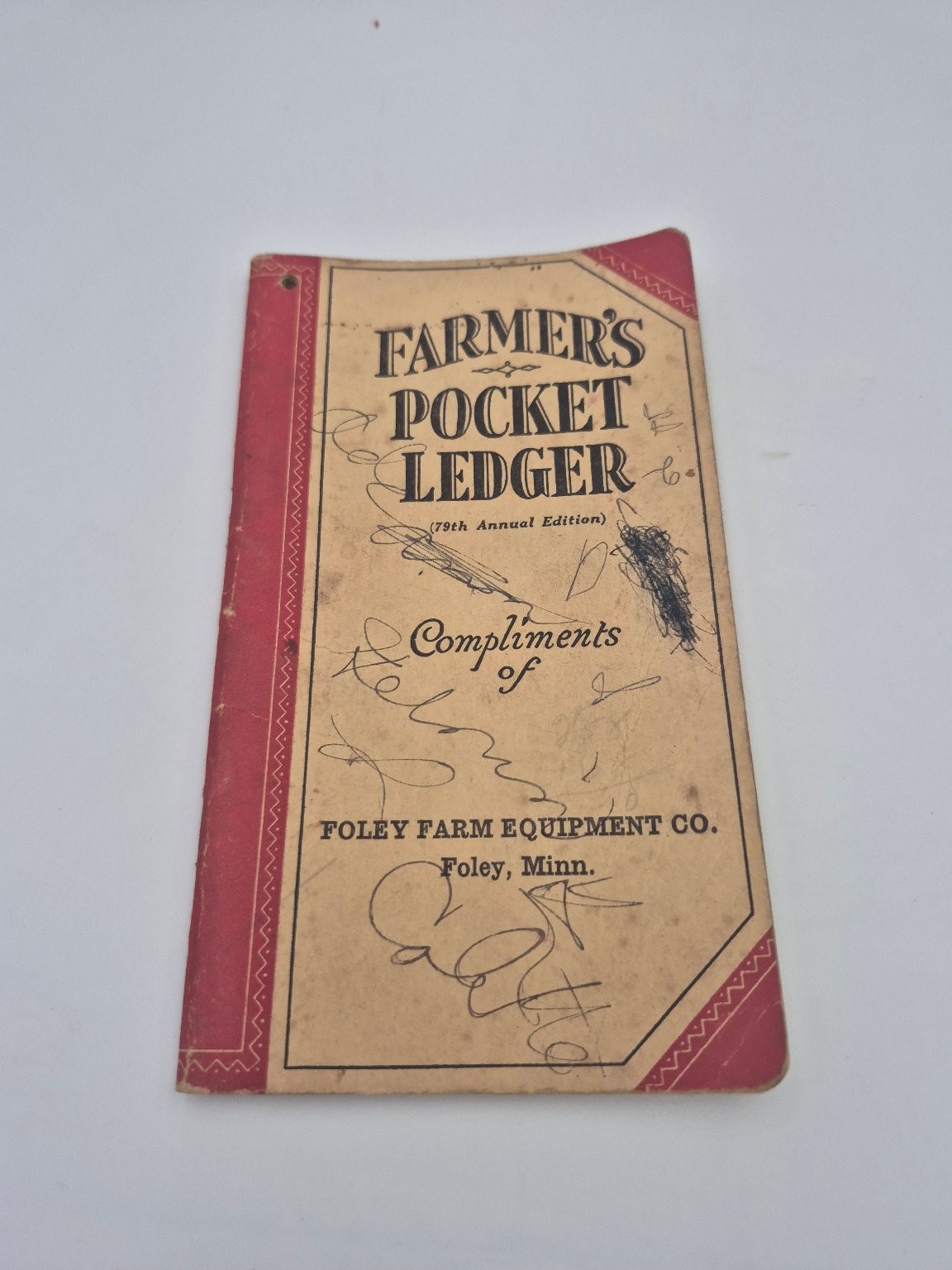 Farmer's Pocket Ledger 79th Annual Edition 1945-46 Farming Record