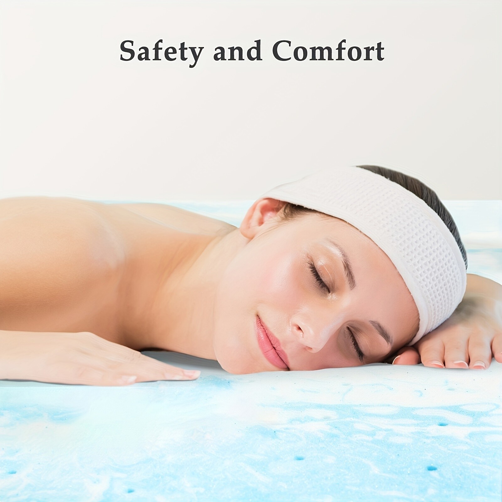 Premium Gel Memory Foam Mattress Topper US Certified Comfort Bed Pad for Cooling